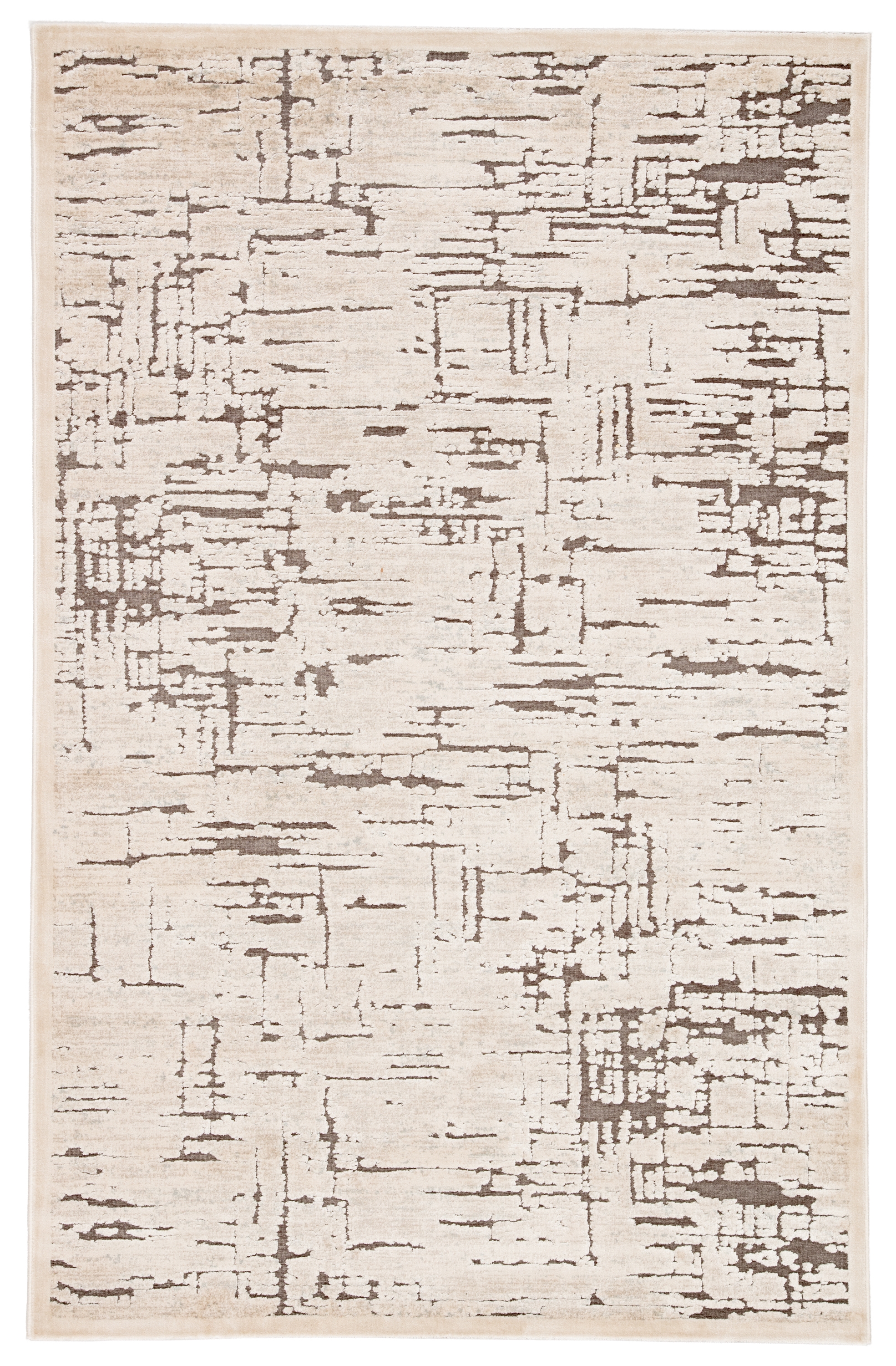Yesemia Abstract Beige/ Brown Area Rug (7'6"X9'6") - Image 0