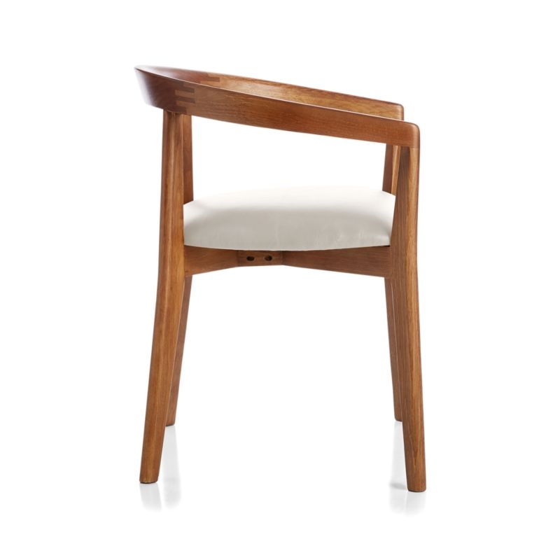 Cullen Shiitake Sand Round Back Dining Chair - Image 4