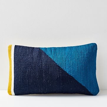 Spliced Colorfield Pillow Cover, Midnight - Image 0