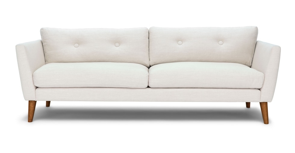 Emil Quartz White Sofa - Image 0