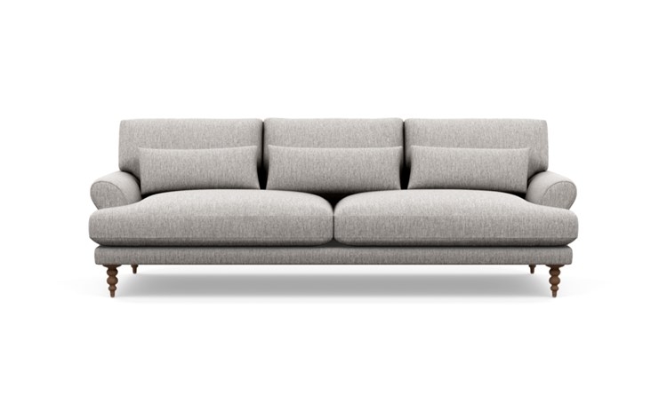 Maxwell Sofa with Earth Fabric and Oiled Walnut legs - Image 0