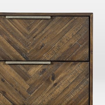 Parquet Block + Steel 5-Drawer Dresser - Image 5