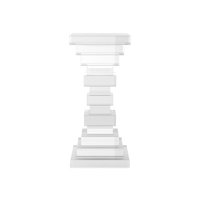 Stacked Acrylic Accent Table, Acrylic - Image 1