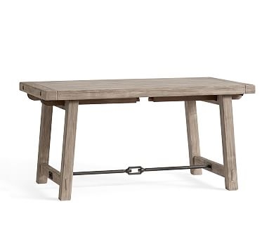 Benchwright Extending Dining Table, Gray Wash, 60"-84"L - Image 0