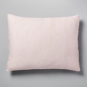 TENCEL Cotton Matelasse Standard Sham, Pink Blush - Image 0