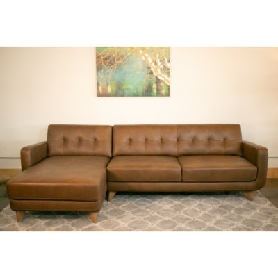 Elva Leather Sectional - Image 0