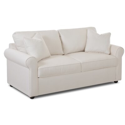 Warrington 76" Rolled Arm Sofa Bed with Reversible Cushions - Image 0