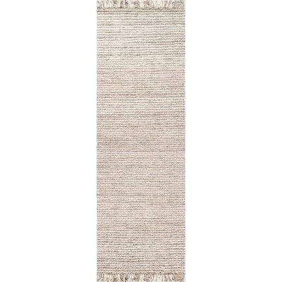 Nilles Hand-Woven Wool Silver Area Rug - Image 0