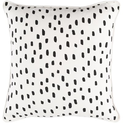 Yahya Dalmatian Dot Cotton Throw Pillow Cover - Image 0
