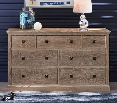 Charlie Extra Wide Dresser, Weathered Navy, In-Home Delivery - Image 2
