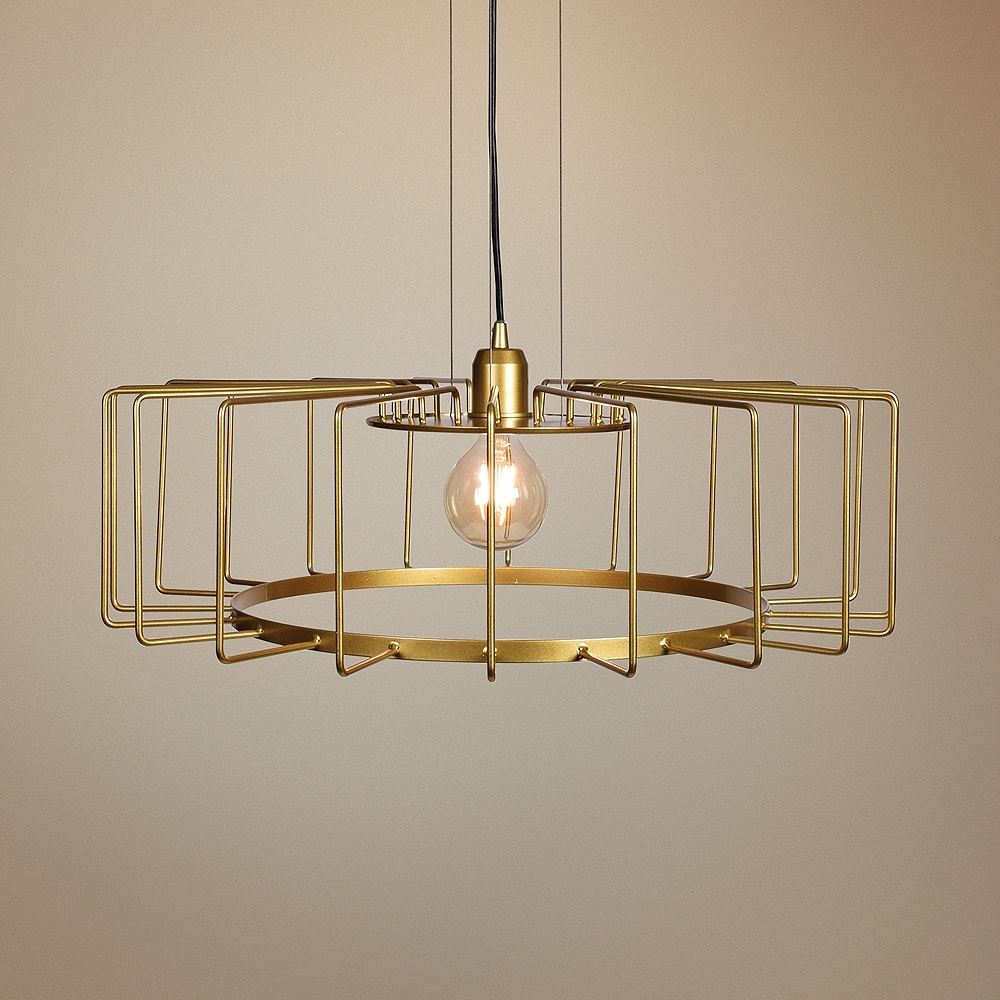 Wired 23 1/4" Wide Gold LED Pendant Light - Style # 47K40 - Image 0