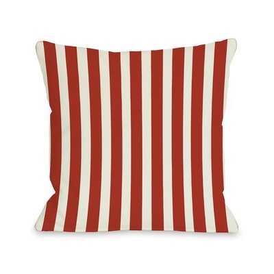 Stripes Red Pillow - Image 0