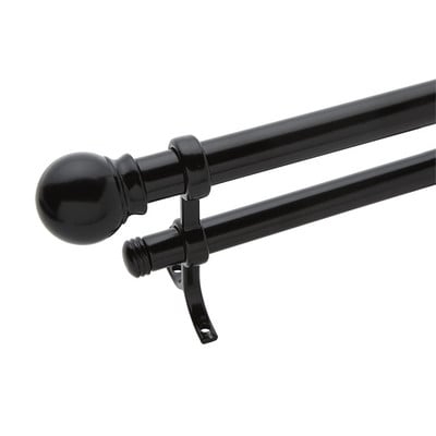 Double Curtain Rod & Hardware Set - Image 0