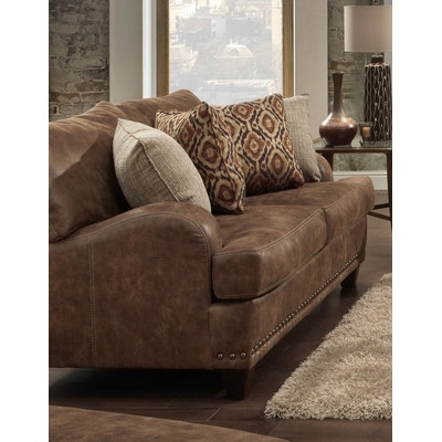 Cainsville 67" Recessed Arm Loveseat - Image 0