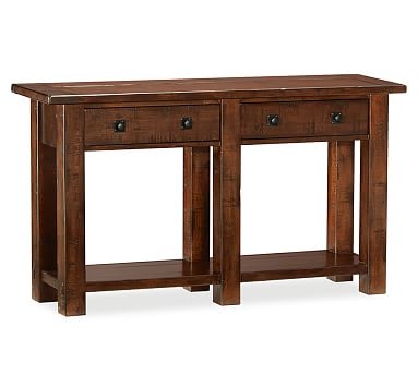 Benchwright Console Table, Rustic Mahogany stain - Image 0