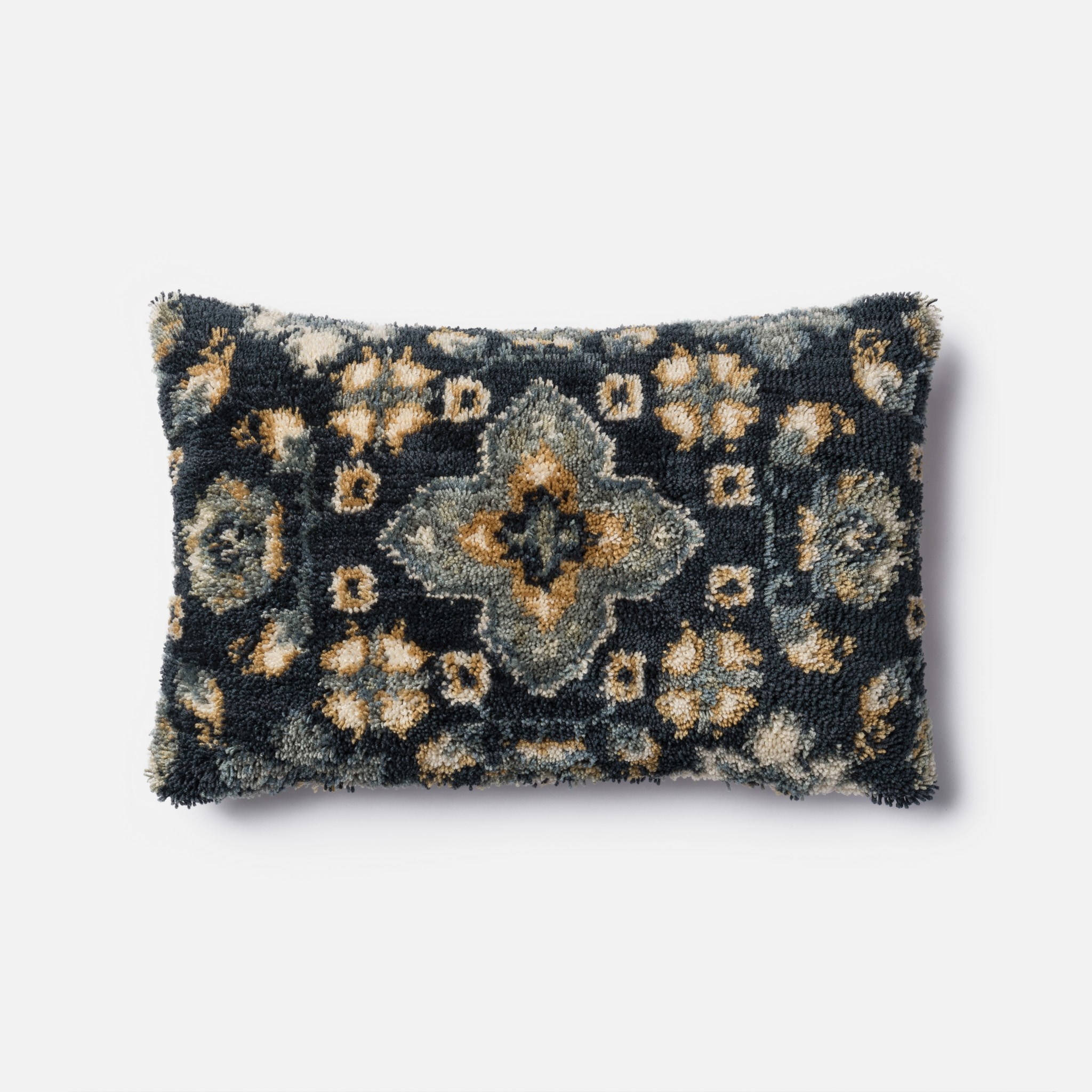 PILLOWS - BLUE / MULTI - 13" X 21" Cover w/Down - Image 0