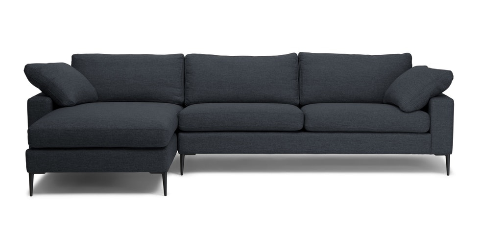 Nova Bard Gray Left Sectional Sofa - Image 0