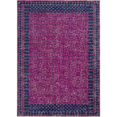 Arabi Oriental Pink/Blue Area Rug - Image 0