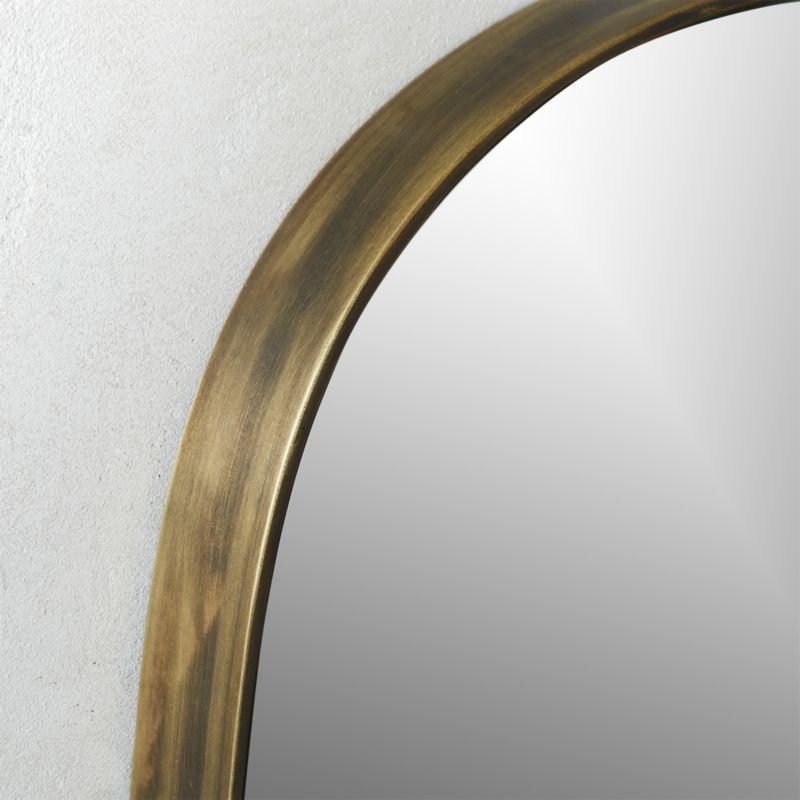 Rogue Brass Large Oval Wall Mirror 14"x61" - Image 2