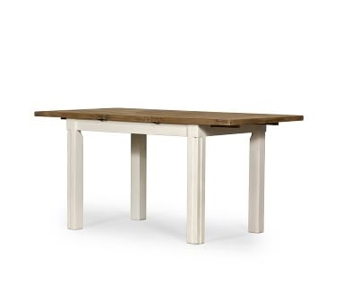 Hart Reclaimed Wood Rectangular Dining Table, Driftwood/Limestone White - Image 4