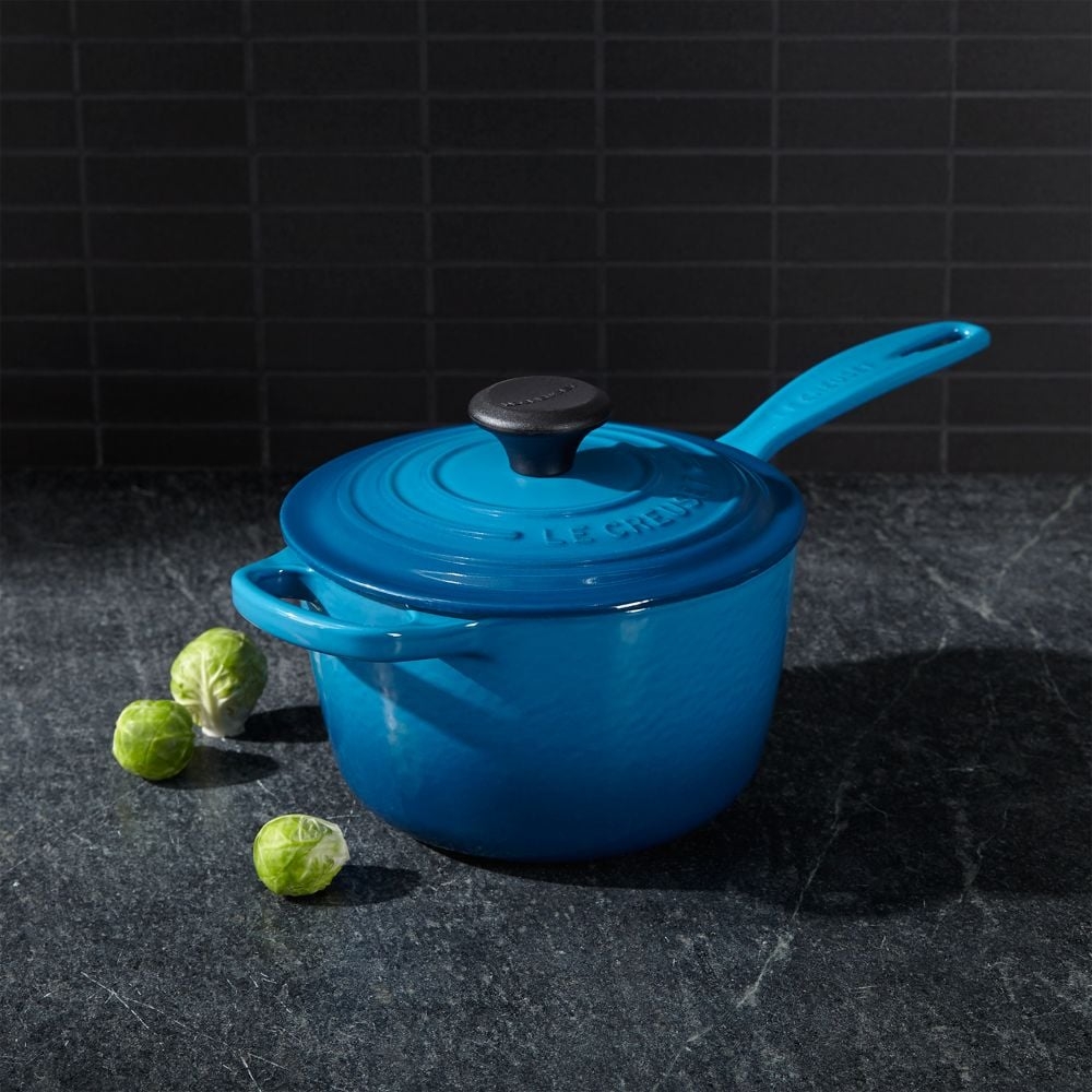Le Creuset ® Signature 1.75-Qt. Marseille Enameled Cast Iron Saucepan with Lid - Image 0