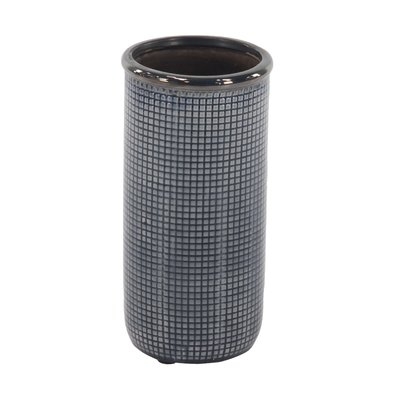 Aquino Contemporary Cylindrical Mesh Design Table Vase - Image 0