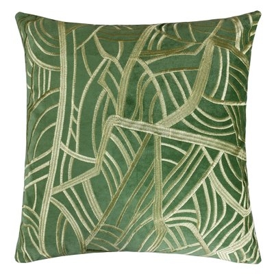 Phinney Embroidery Velvet Throw Pillow - Image 0