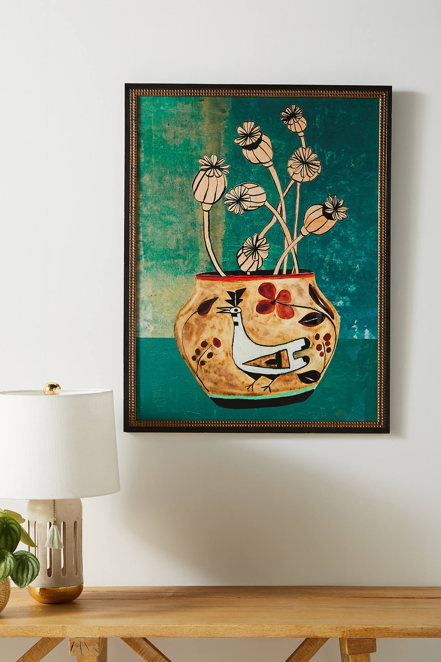 Poppies Vase Wall Art - Image 0