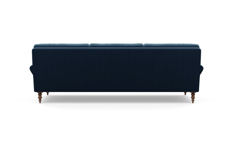 Maxwell Sofa with Sapphire Fabric and Oiled Walnut legs - Image 3