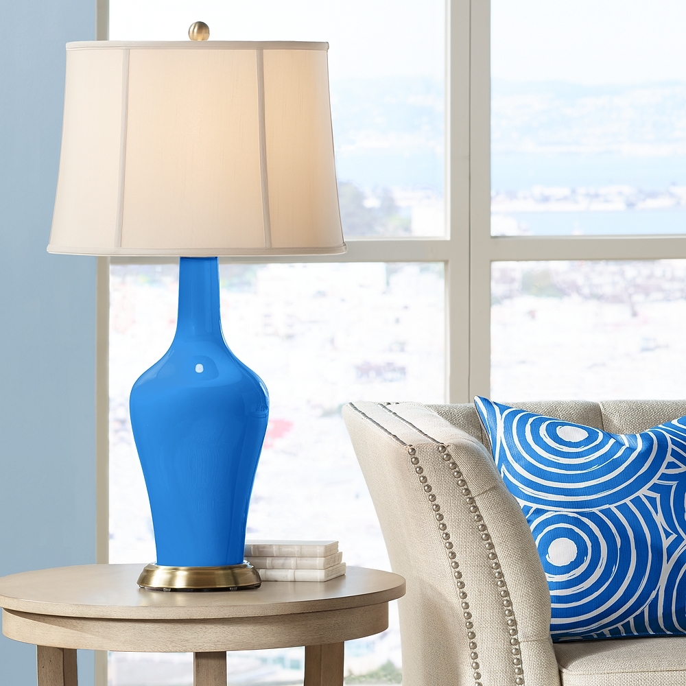 Royal Blue Anya Table Lamp - Style # 17C97 - Image 0