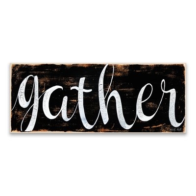 'Gather' Textual Art on Canvas - Image 0