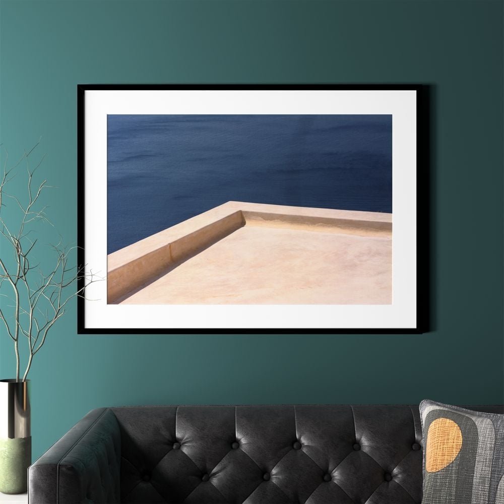 "Rooftop with Black Frame 43.5""x31.5""" - Image 0