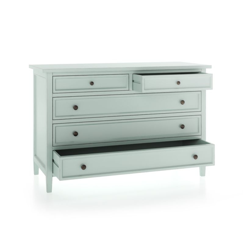 Harbor Blue Grey 5-Drawer Dresser - Image 1