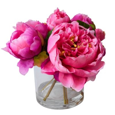 Fresh Cut Peony Floral Arrangements in Jar - Image 0