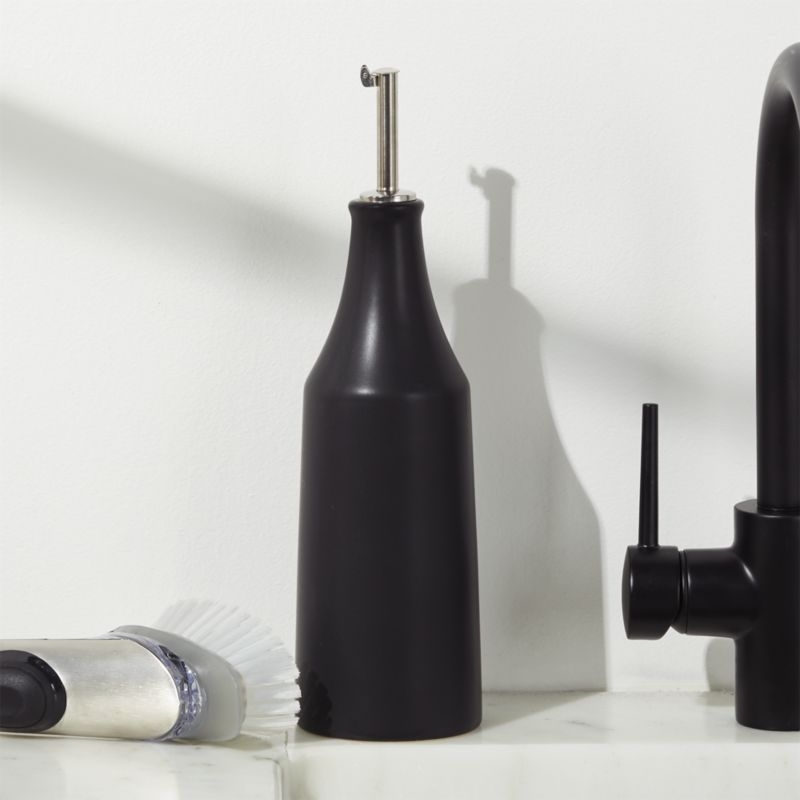 Matte Black Oil/Vinegar Bottle - Image 1