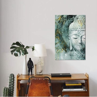 'Buddha, Front' Graphic Art Print on Canvas - Image 0
