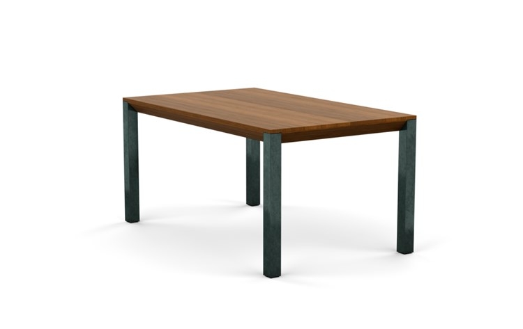 Hayes Dining with Walnut Table Top and Natural Steel legs - Image 4