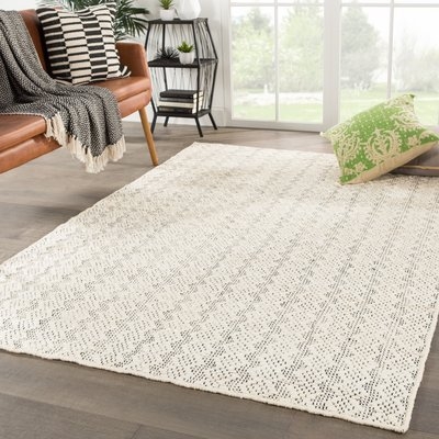 New Fairfield Natural Handwoven Flatweave Ivory Area Rug - Image 1