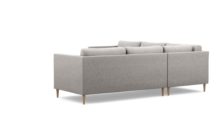 Oliver Corner Sectional with Earth Fabric and Natural Oak legs - Image 4