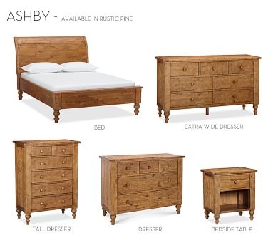 Ashby Tall Dresser, Rustic Pine finish - Image 3