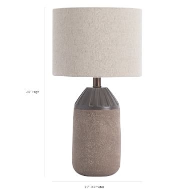 Ridged Ceramic Table Lamp - Image 5