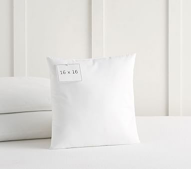 Decorative Pillow Insert, 16x16in, White - Image 0