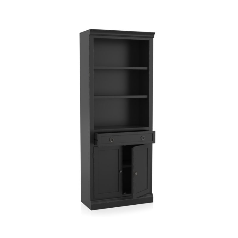 Cameo Bruno Black Middle Storage Bookcase - Image 2