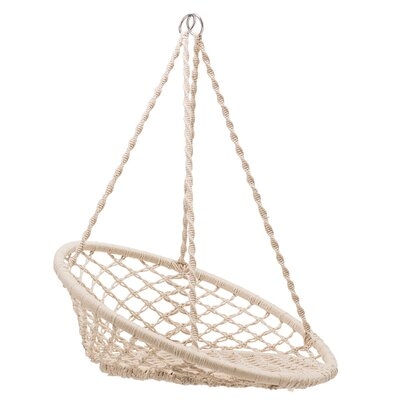 Colusa Hanging Handwoven Cotton Papasan Chair - Image 0