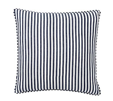 Catalina Stripe Pillow Cover, 18", Blue - Image 2