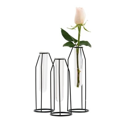 Giolou Tiered Test Tube 3 Piece Table Vase Set - Image 0