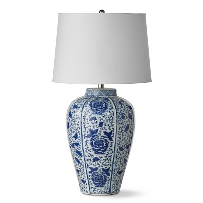 Chinoiserie Table Lamp, Rose - Image 0