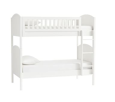 Austen Twin-over-Twin Bunk Bed, Simply White - Image 0