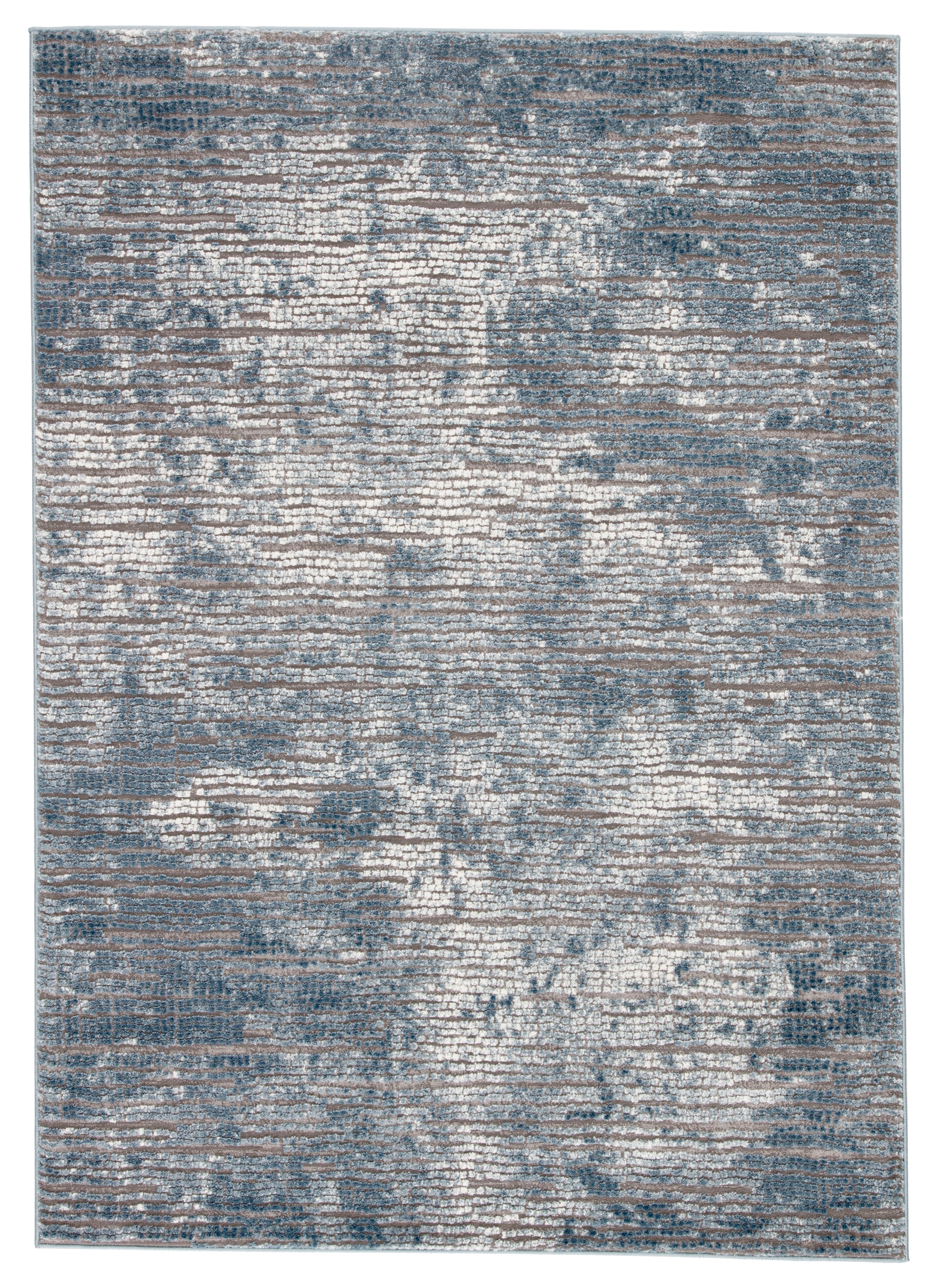 Violen Abstract Blue/ Gray Area Rug (5'3"X7'6") - Image 0