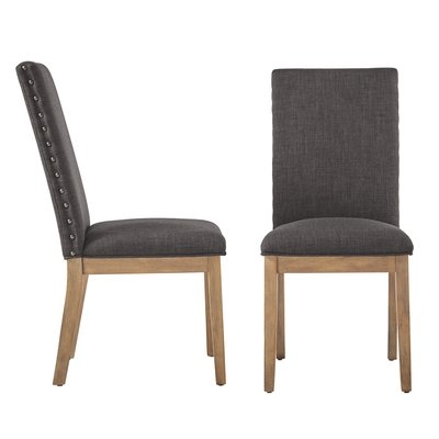 Tamarack Linen Nailhead Upholstered Dining Chair - Image 0